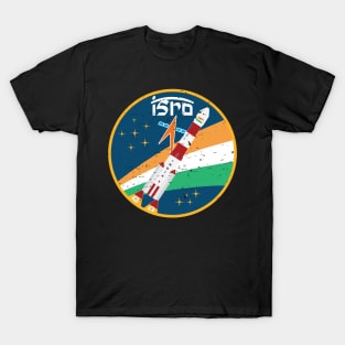 ISRO Indian Space Research PSLV Rocket Space Design T-Shirt